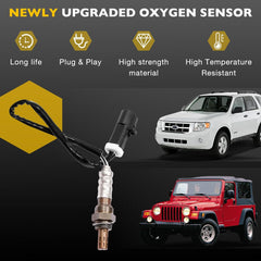 Oxygen Sensor Upstream Downstream O2 2Pcs | Compatible with Ford F150 F250 Ranger Expedition Explorer Escape, Mazda Tribute, Lincoln & More Replace# 15717, 15716, 15664, ZZC318861