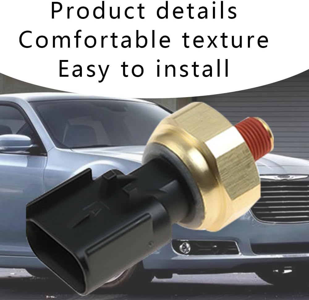 Engine Oil Pressure Sensor Switch, Oil Sending Unit, Engine Oil Pressure Sensor Sender Switch Compatible with Dodge, Jeep, Chrysler, Ram, Replace 5149064AA, 5149062AA, 56028807AB