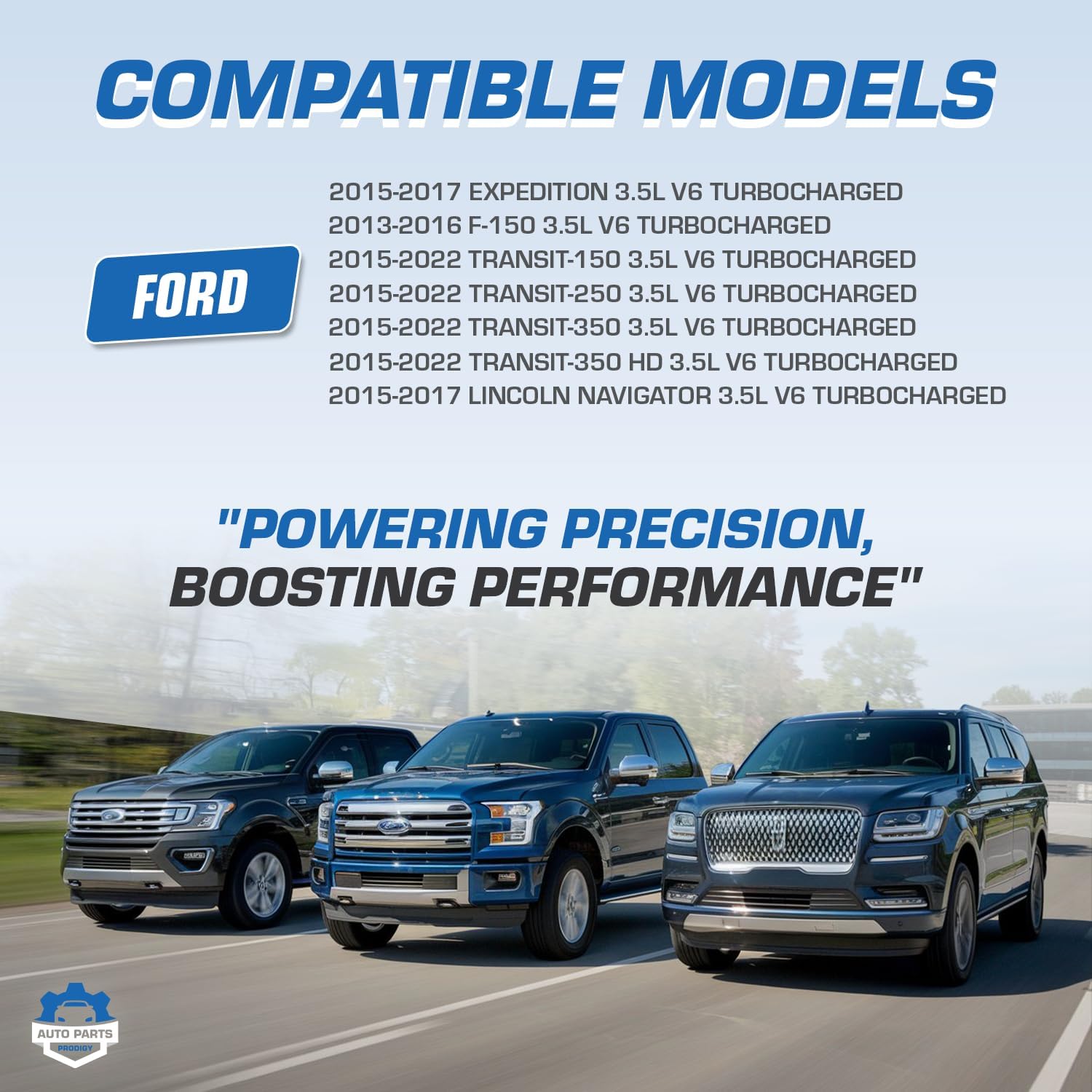 Upgraded Aluminimun Engine Valve Covers Left Right Compatible with Ford F-150 Expedition Transit Mark LT Navigator 3.5 EcoBoost Valve Cover 13-19 2013-2019