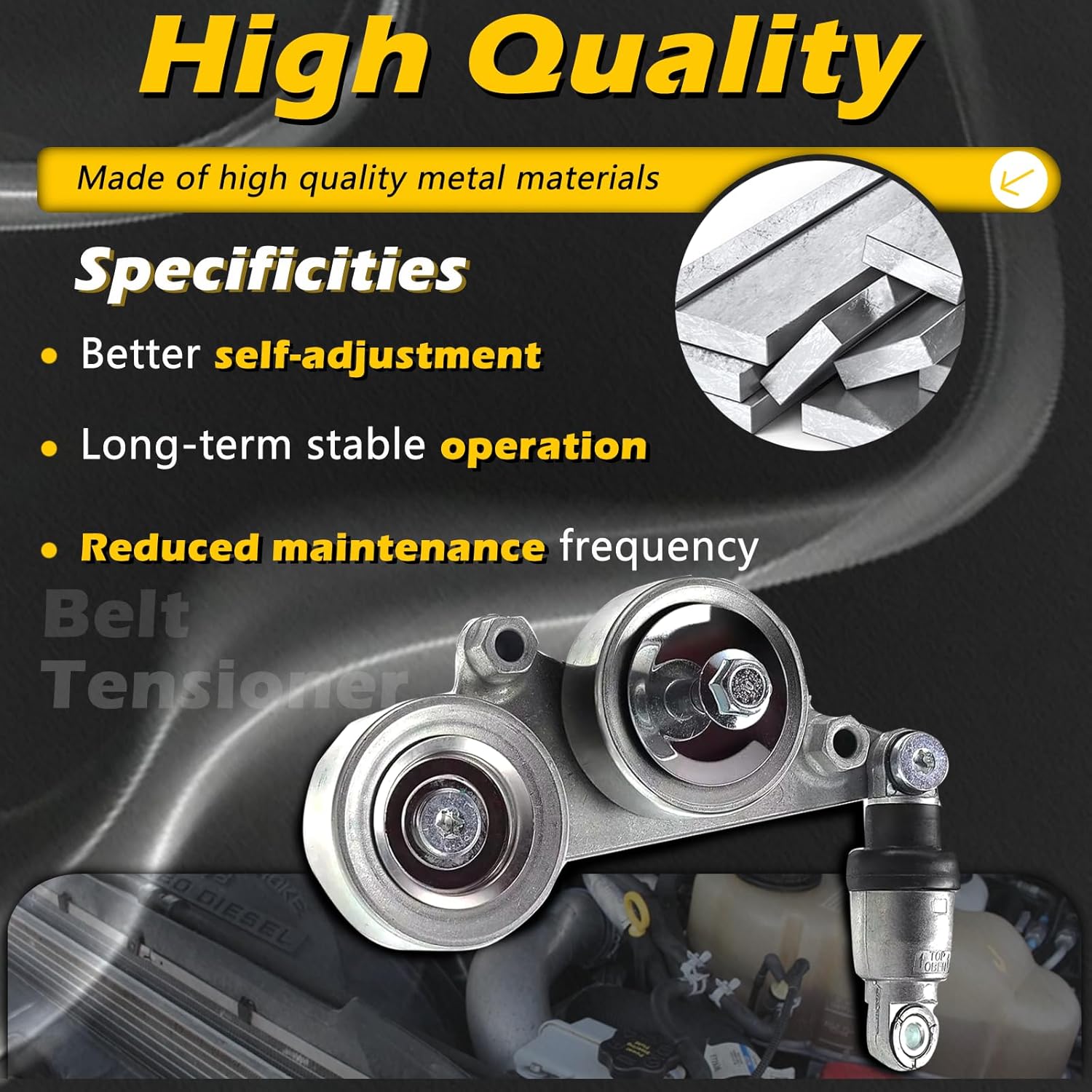39092 AC Drive Belt Tensioner Assembly with Pulley 3.5L V6 Compatible with Honda 2008-2010 Accord / 2010 Accord Crosstour / 2005-2010 Odyssey / 2006-2011 Pilot Replaces 31170-R70-A01, 31170RKB005