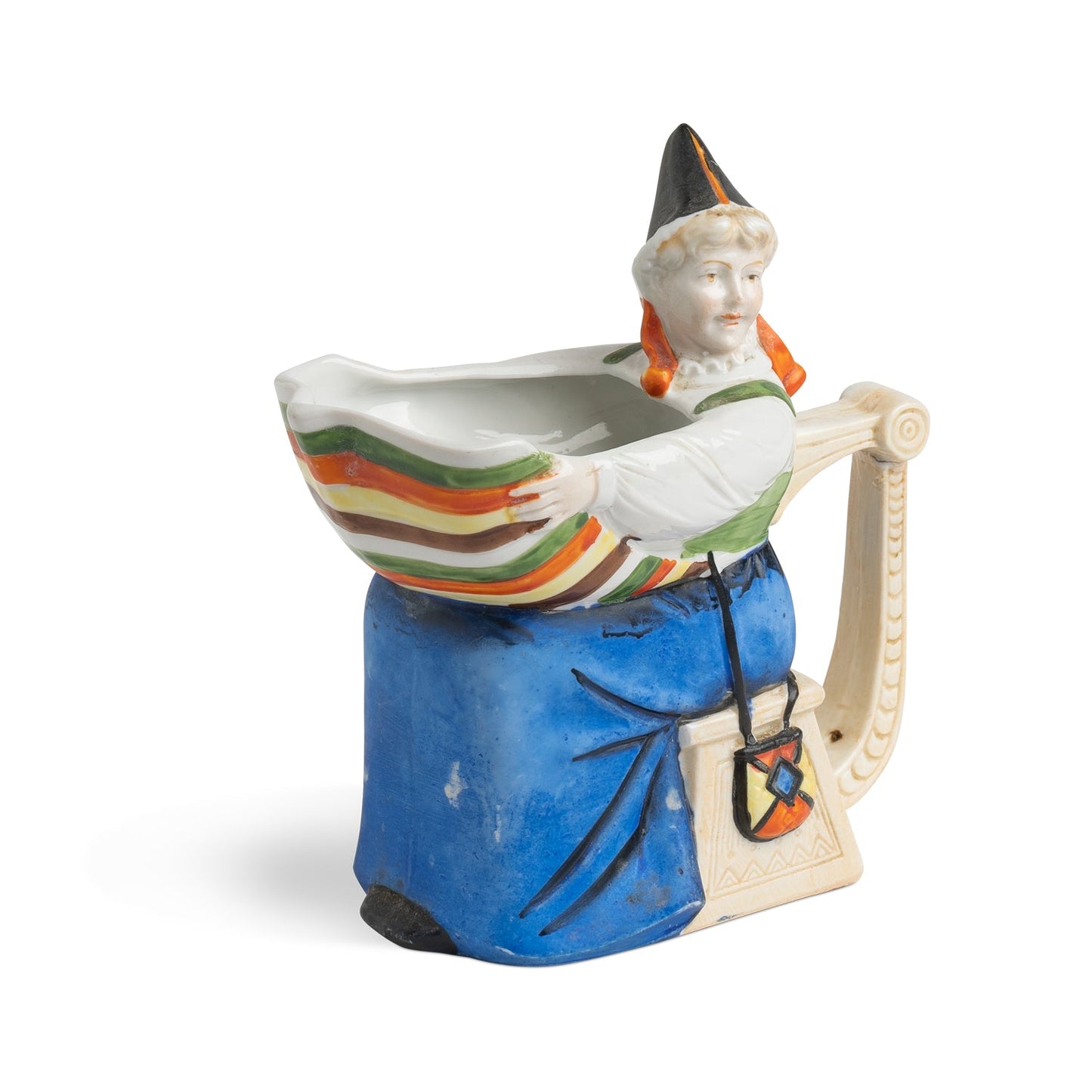 Swedish Milk Pitcher with Folk Woman